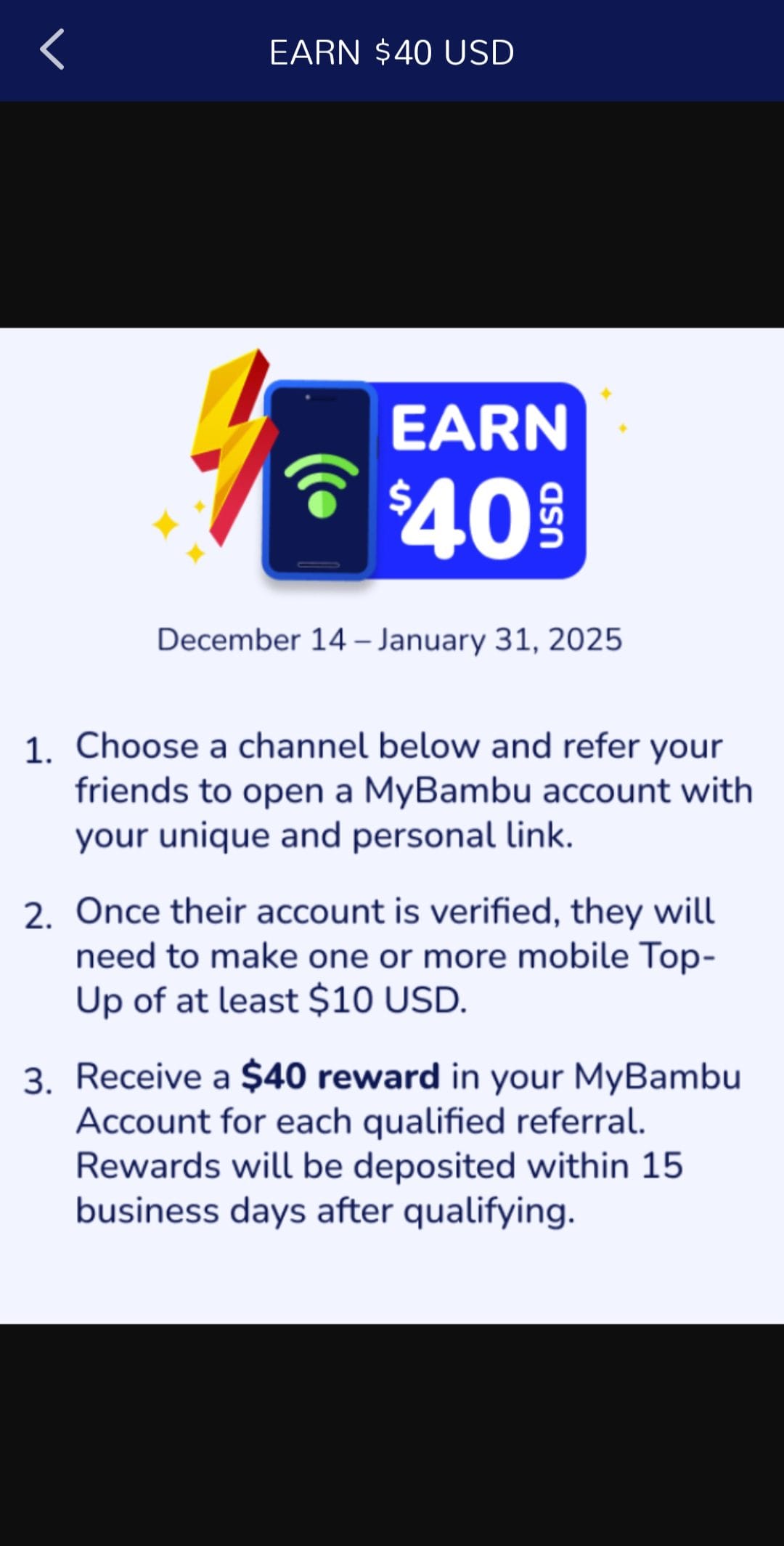 MyBambu Referral Code