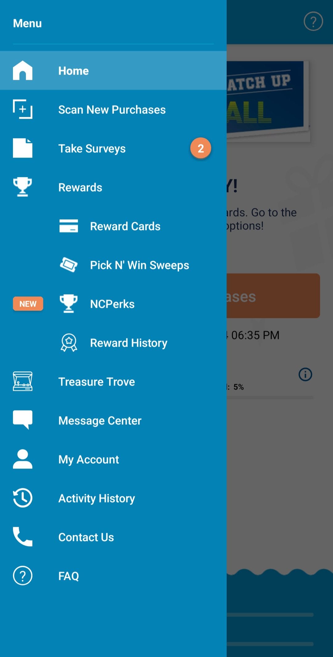 NCP Mobile Menu