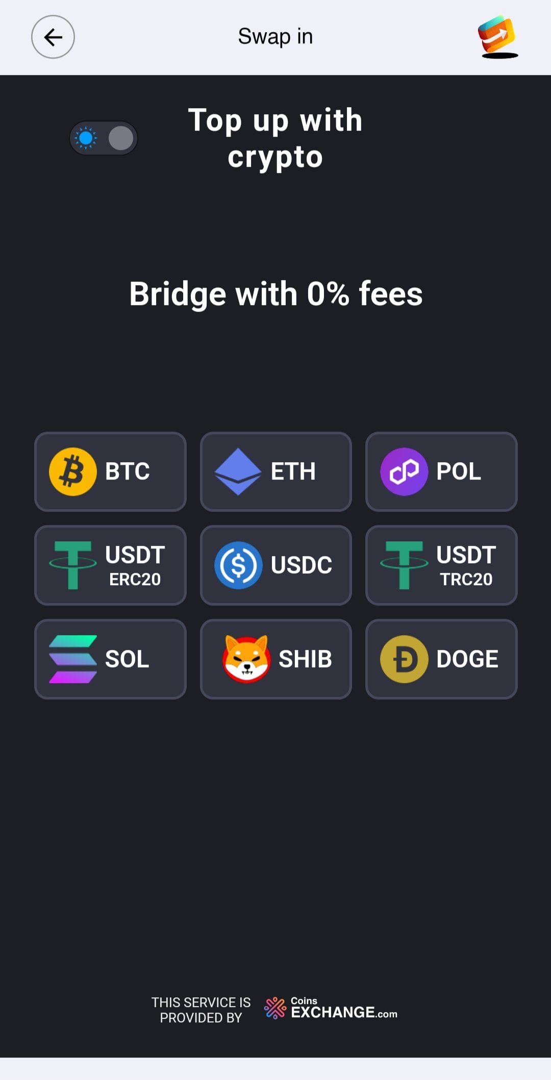 Playwall Swap Crypto