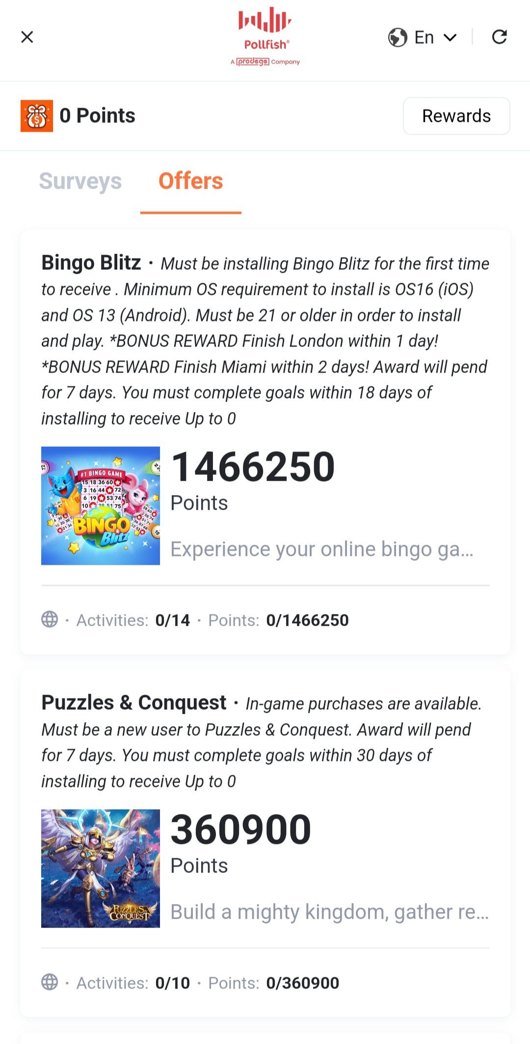 Poi Rewards Pollfish Offers