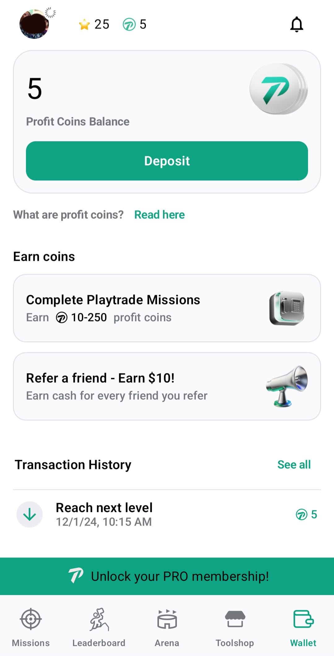 Profit.com Wallet