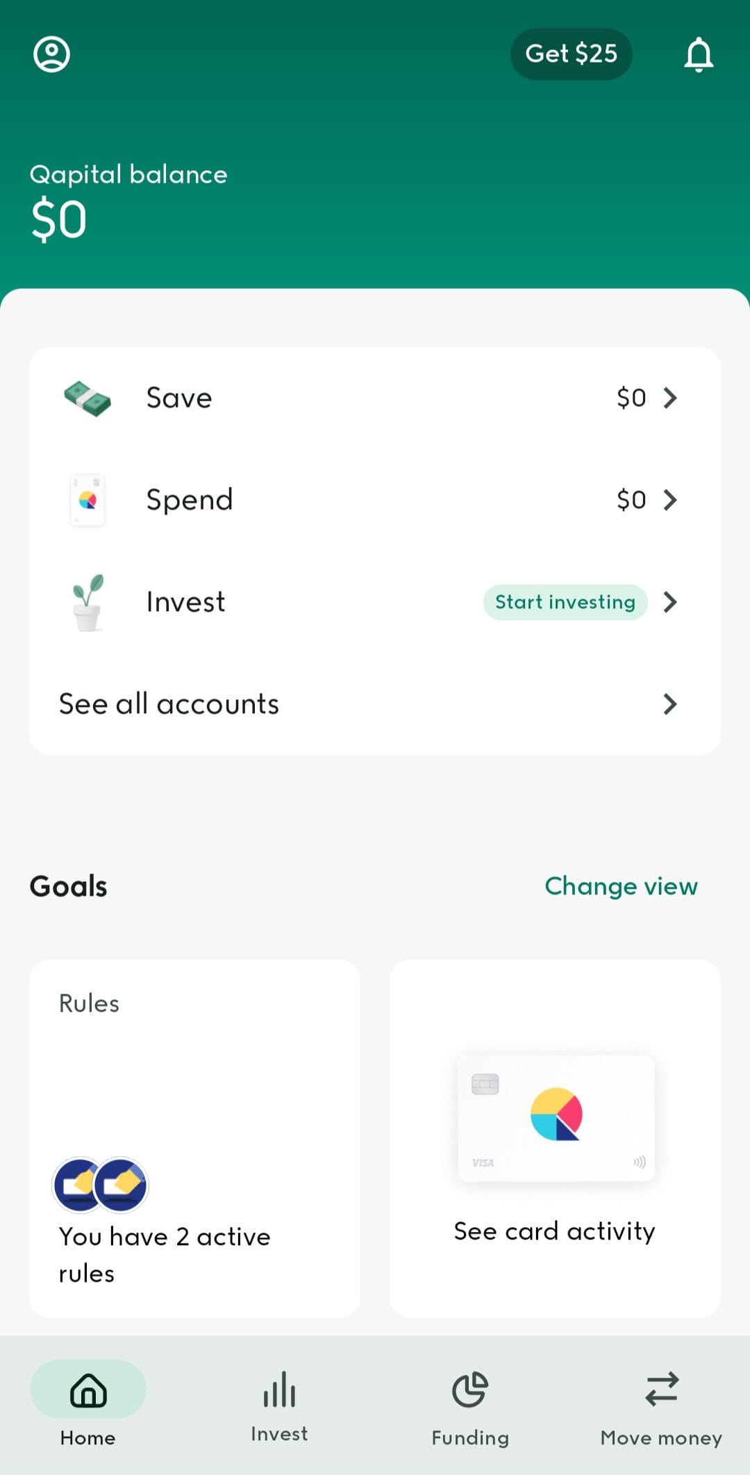 Qapital Save Spend Invest