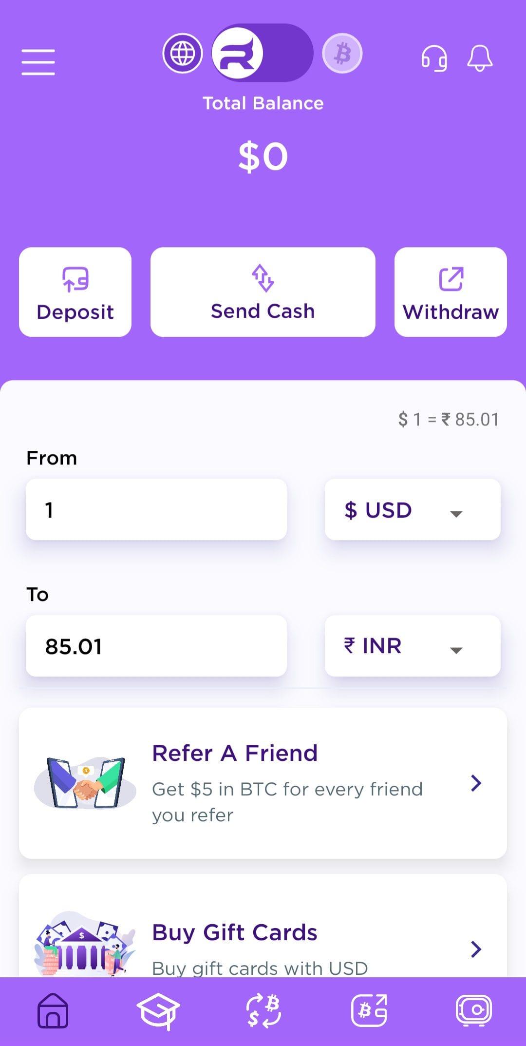 Rhino Bitcoin Earn BTC