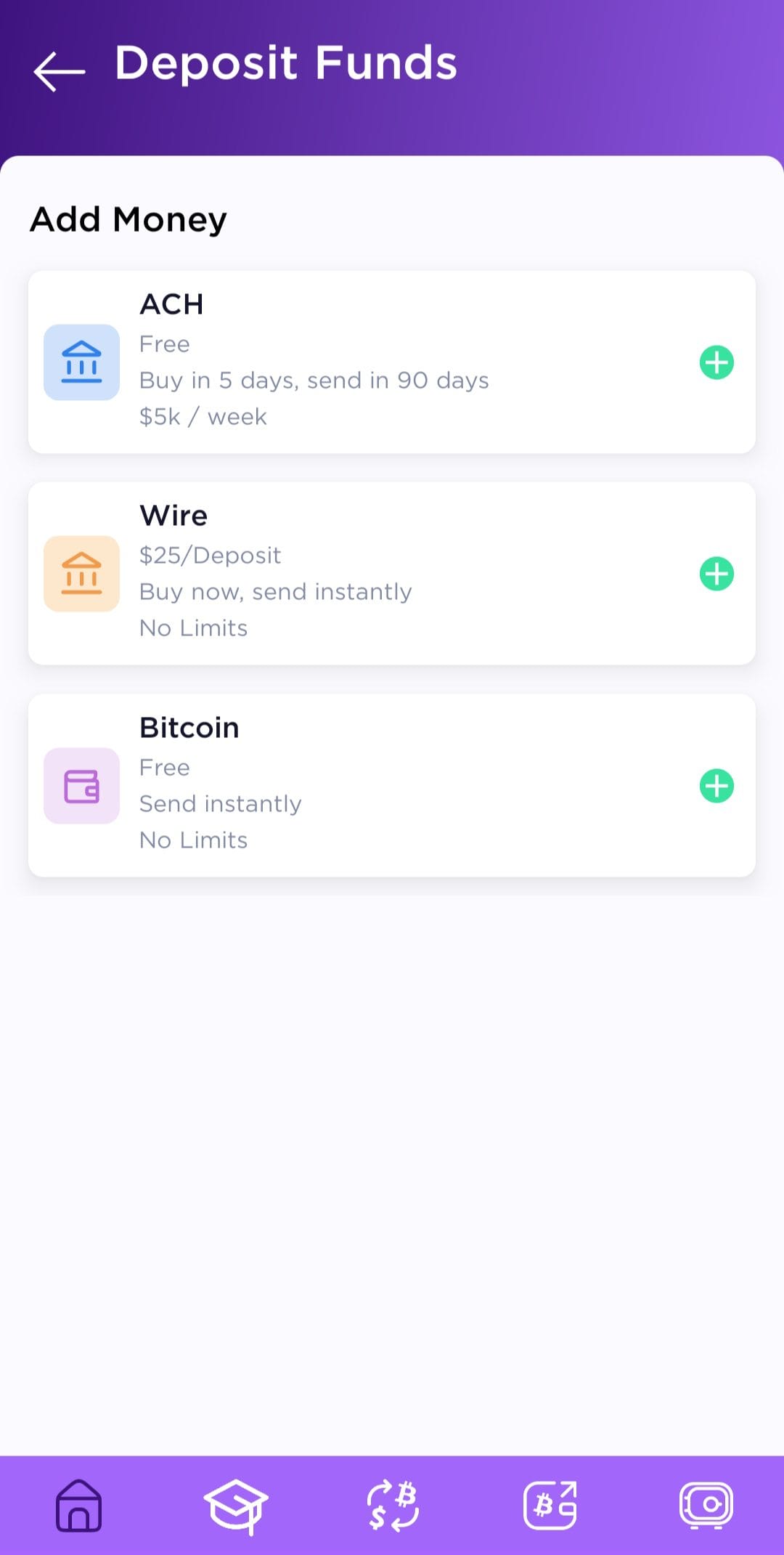 Rhino Bitcoin Deposit Funds
