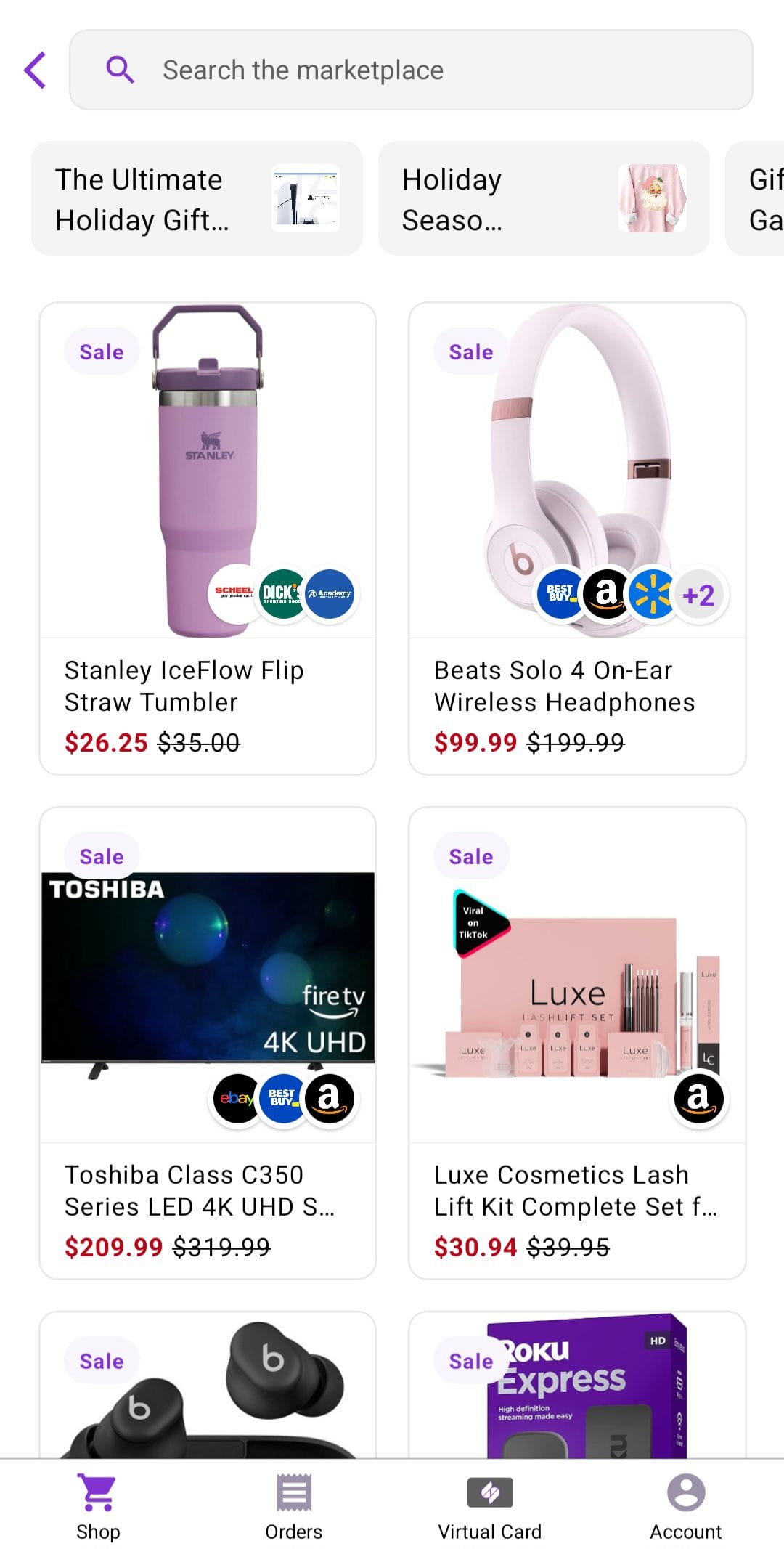 Sezzle Search for Products