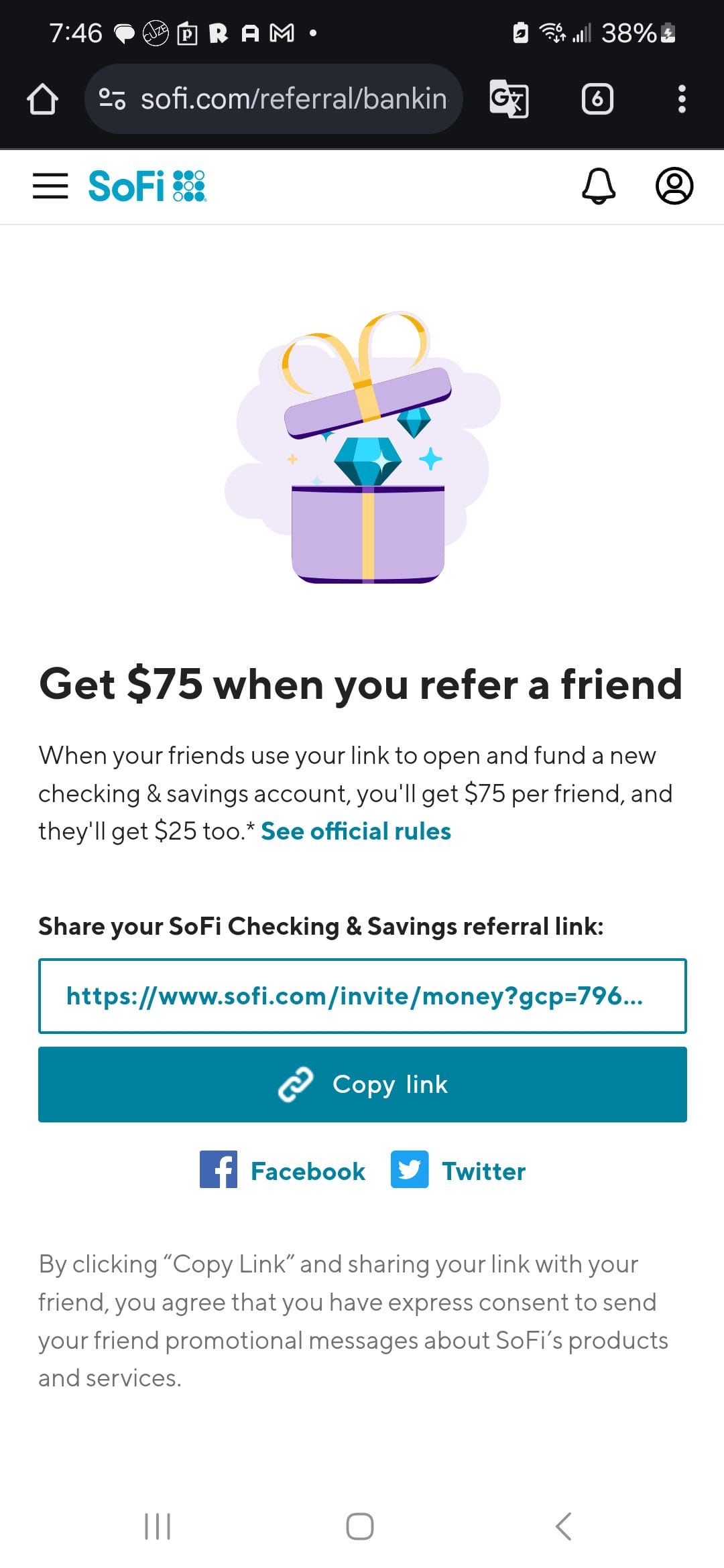 Sofi Referral Code