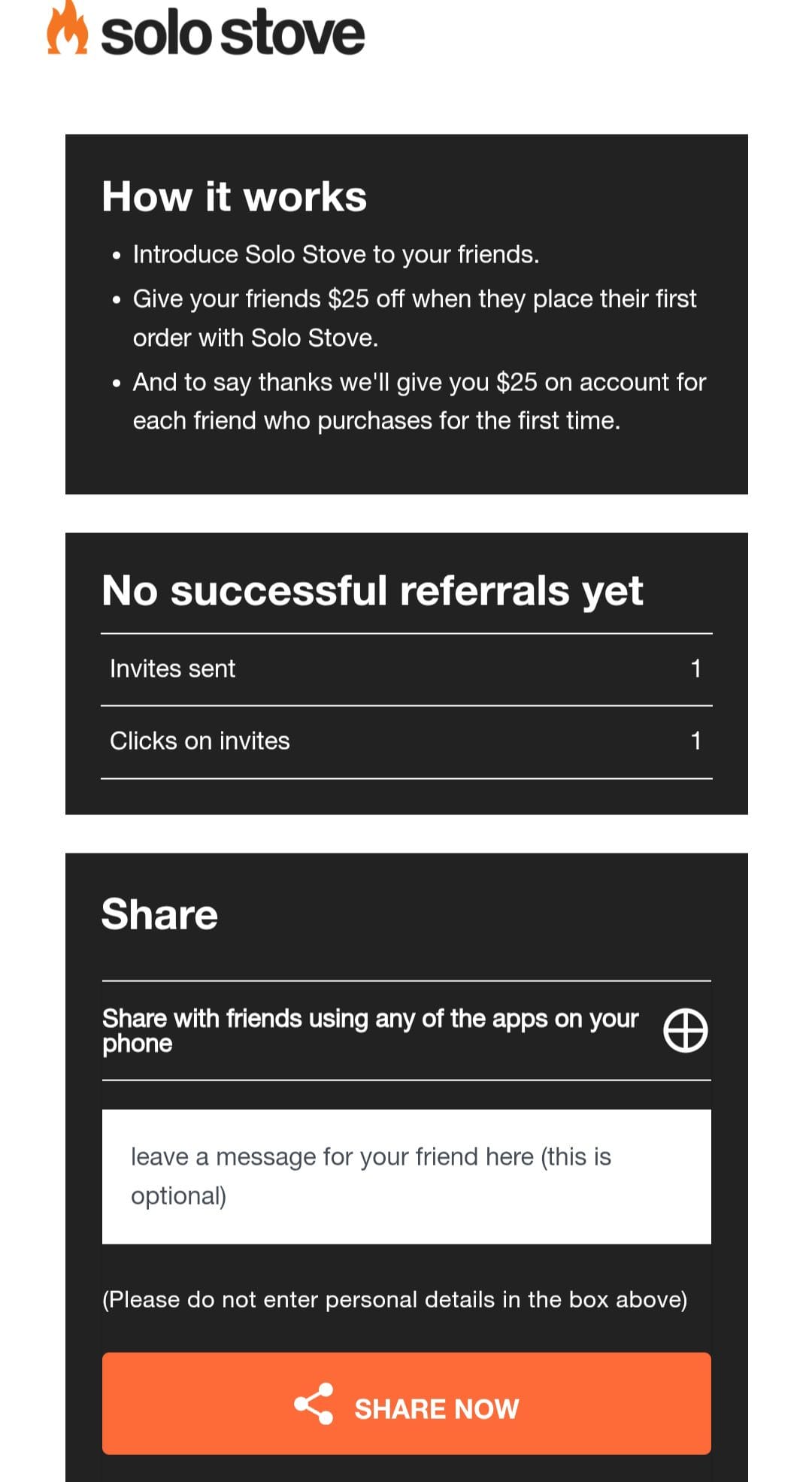 Solo Stove Referral Code