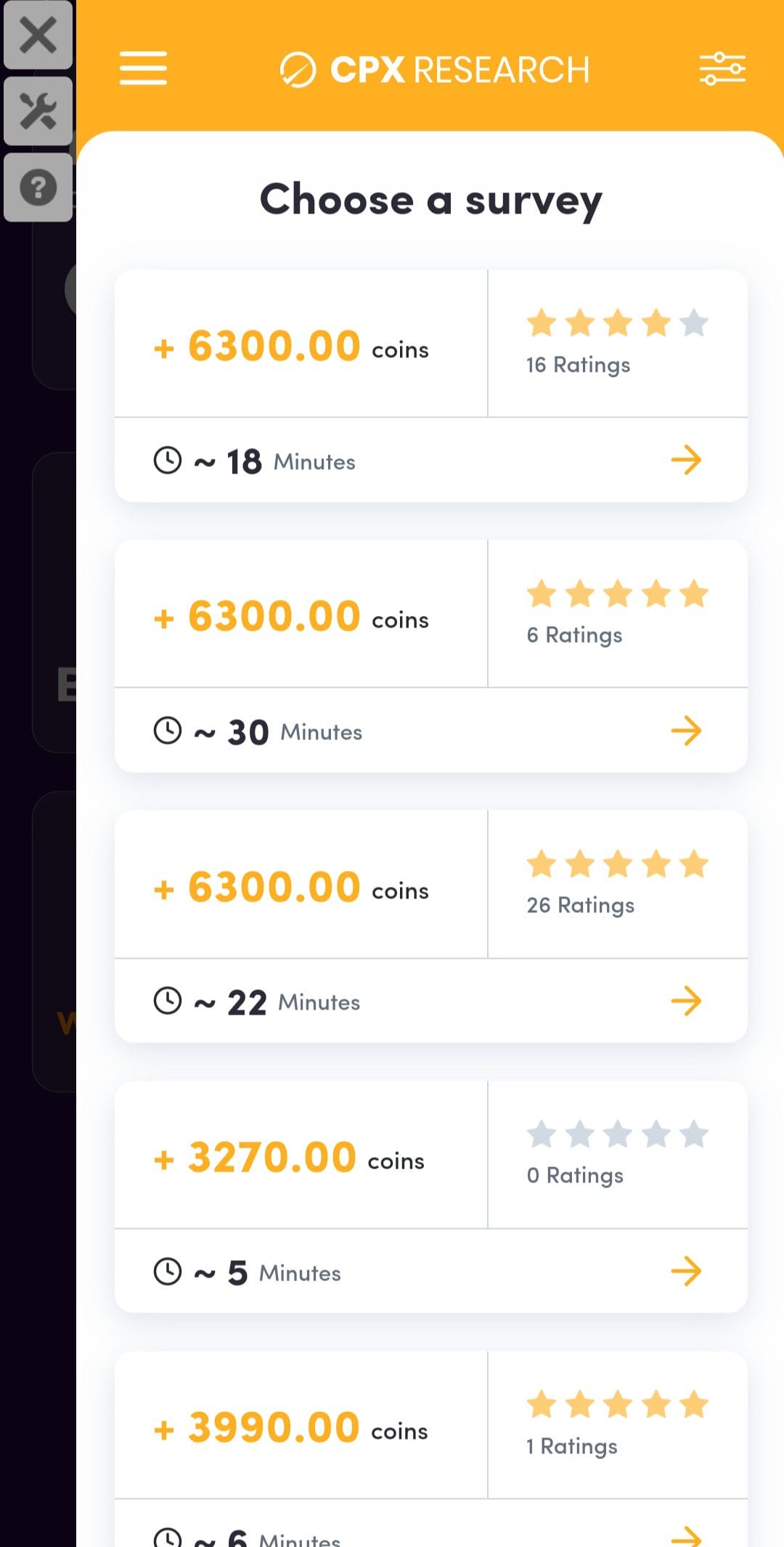 Tap & Earn CPX Research Surveys