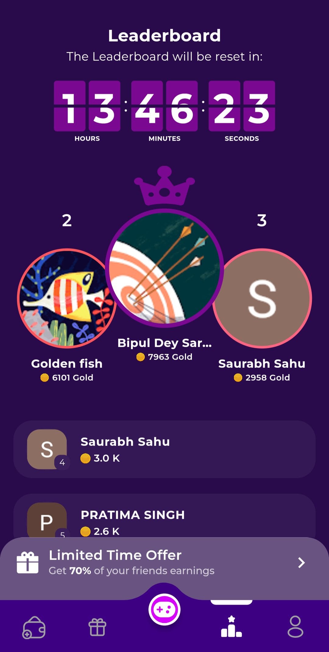 Tap & Earn Leaderboard
