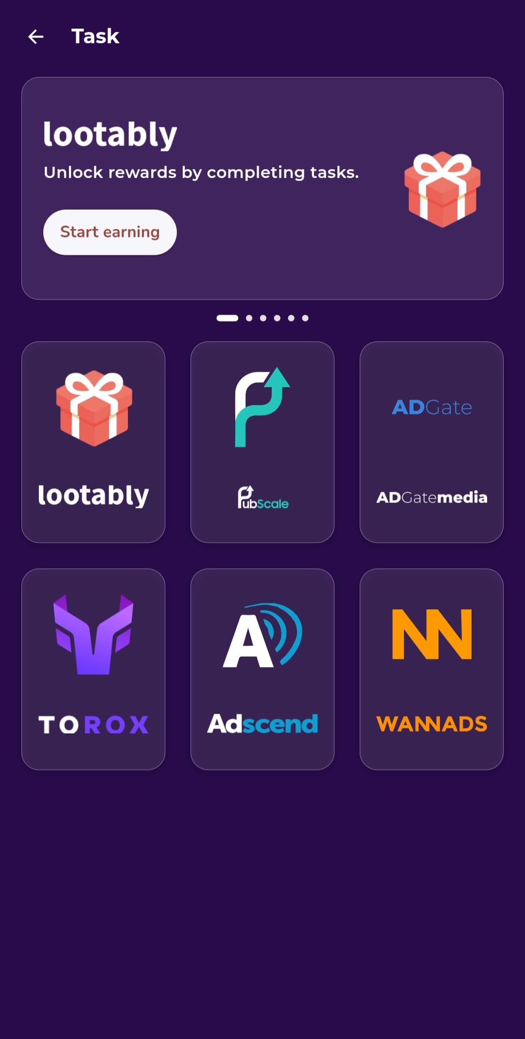 Tap & Earn Complete Tasks
