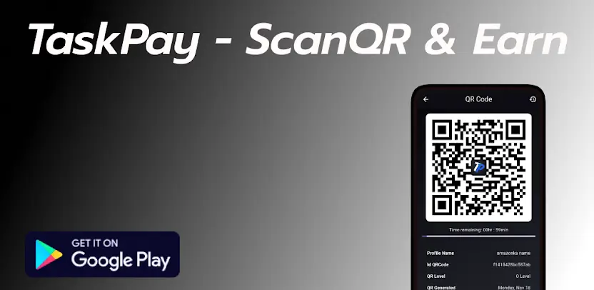 TaskPay Referral Codes – ScanQR & Earn