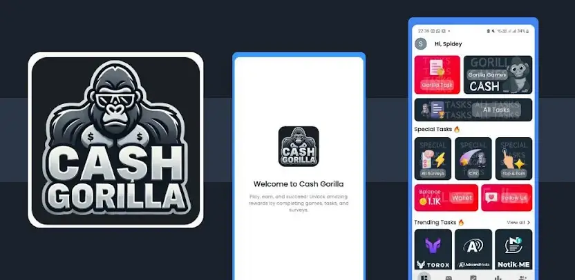 Cash Gorilla Referral Codes – Task & Games
