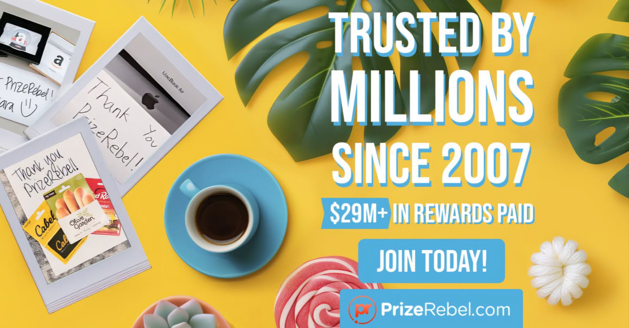 Earn 30% + get 15% bonus on prizerebel! 1 PrizeRebel