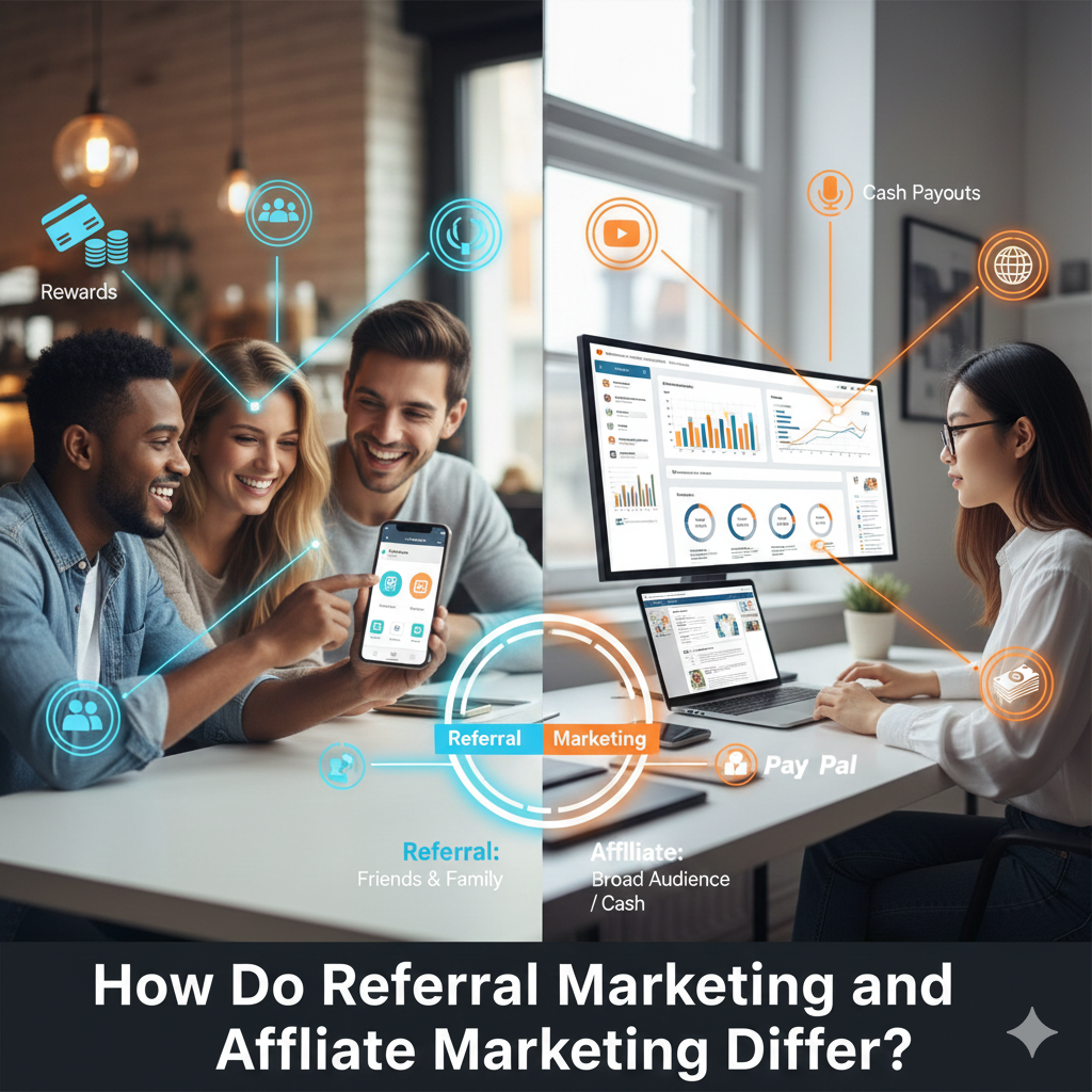 How Do Referral Marketing and Affiliate Marketing Differ?