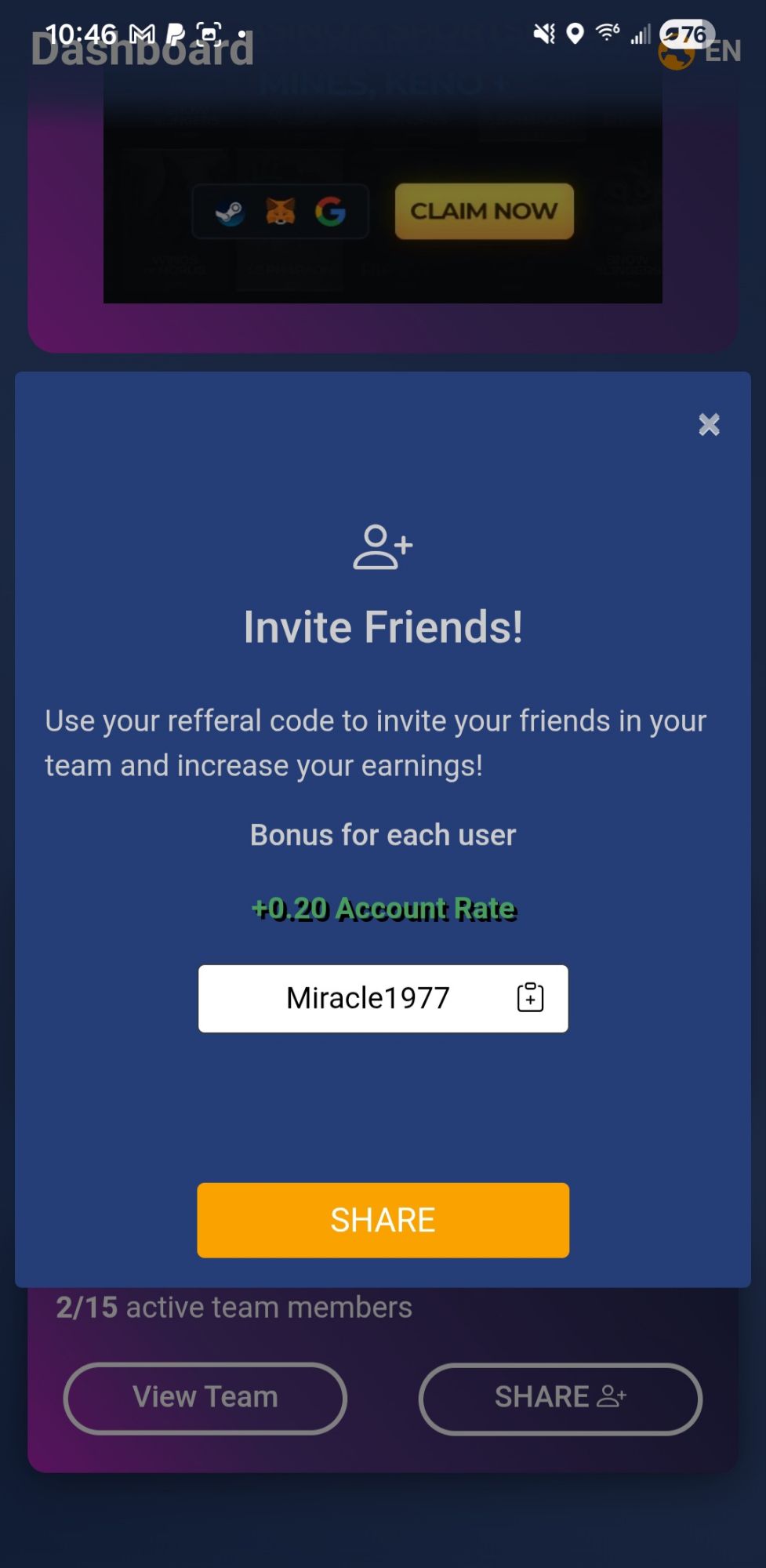 Alpha Network Referral Codes, Links & Invite Bonuses 7 Withdrawal Slot Availability