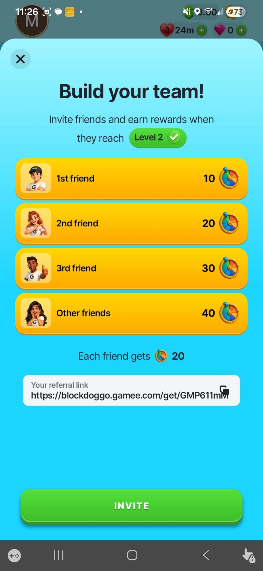 Block Doggo Referral Codes, Links & Invite Bonuses 6 PayPal Cashout Menu