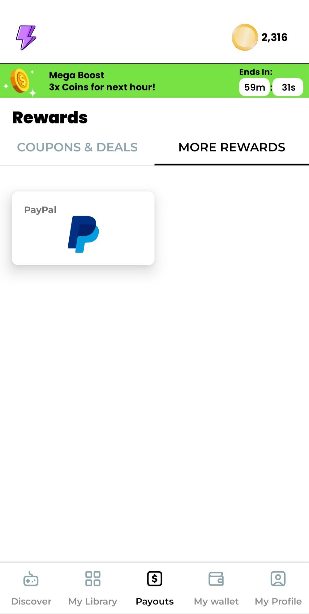 Cash Cow Payout Options