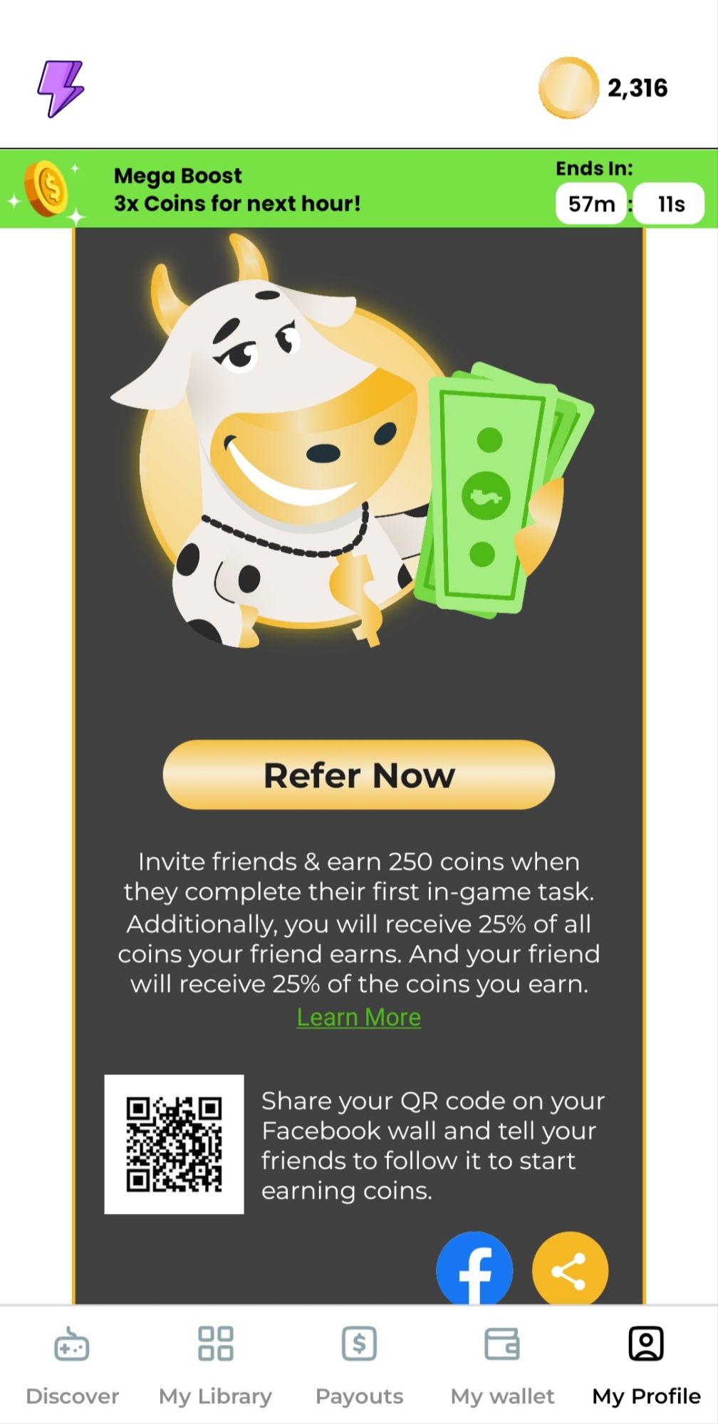 Cash Cow Referral Program