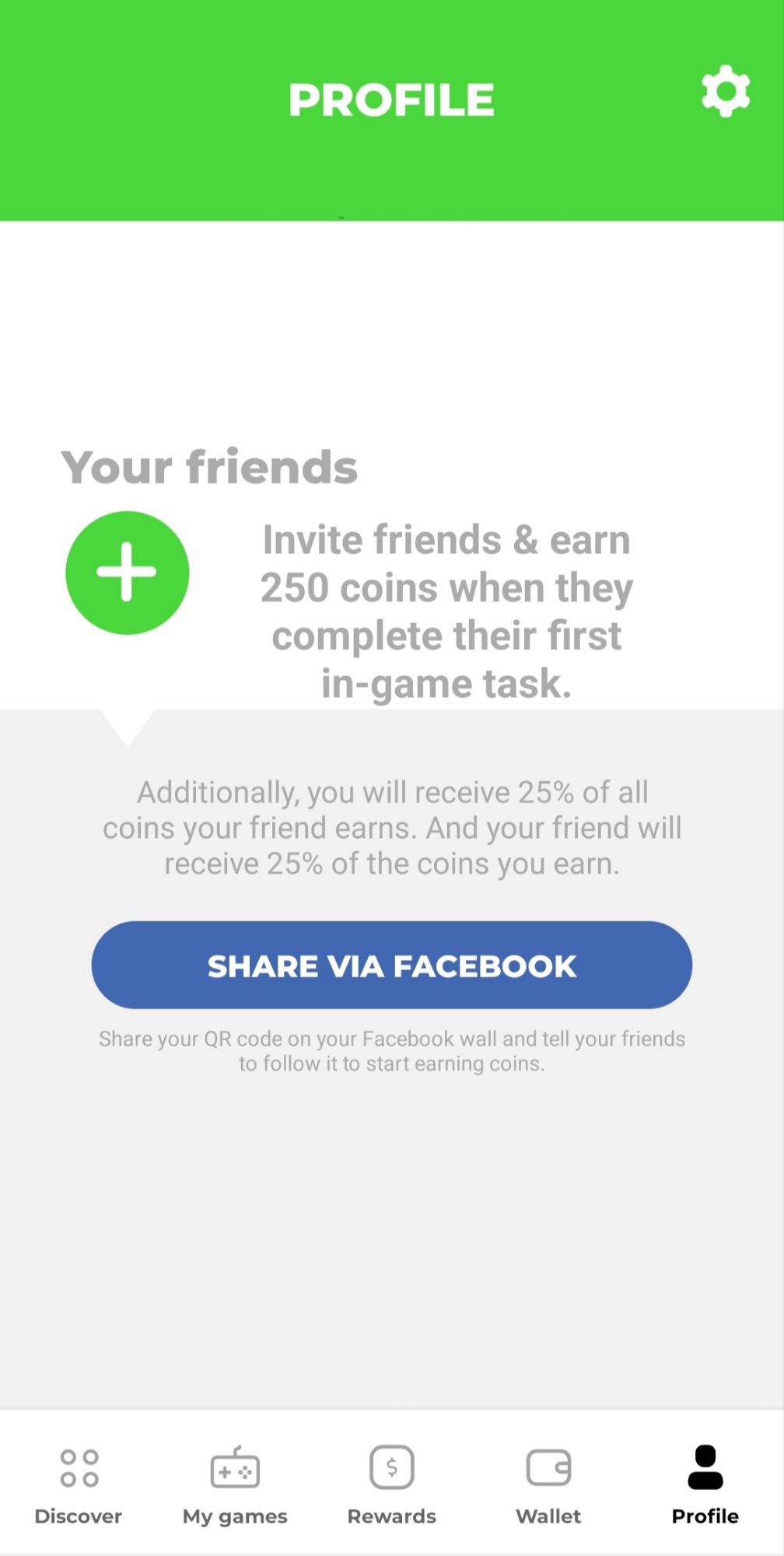 Cash'em All Referral Screen