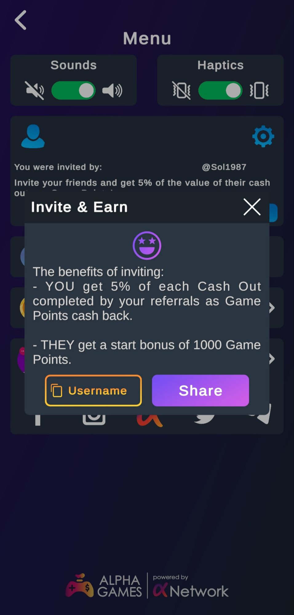 CashWalk Invite Friends Dashboard