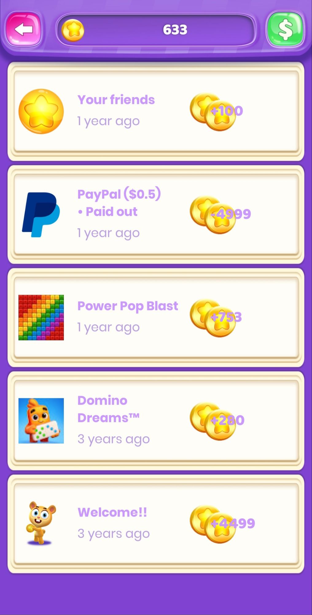 Coin Pop Earning gems