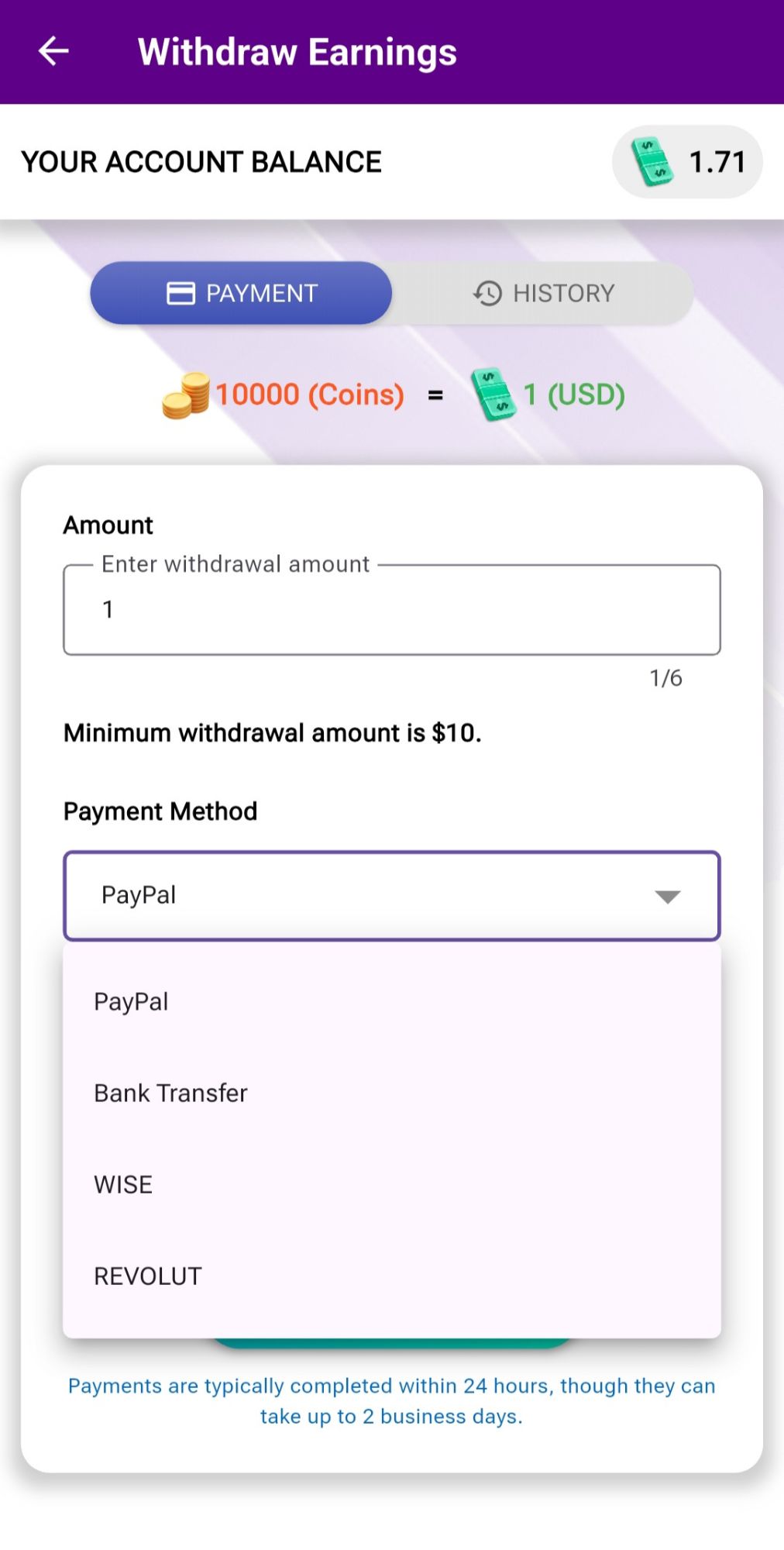 Fast Payout Options