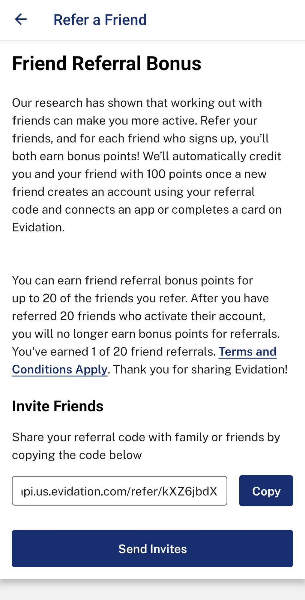 Evidation Screenshot 3