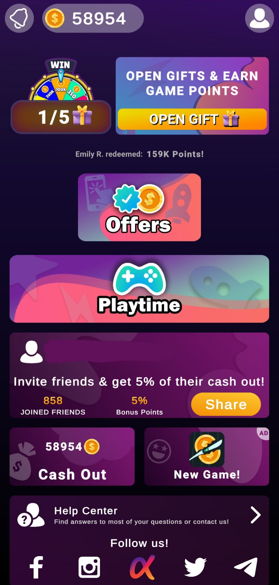 FreeMoney Task Selection Dashboard