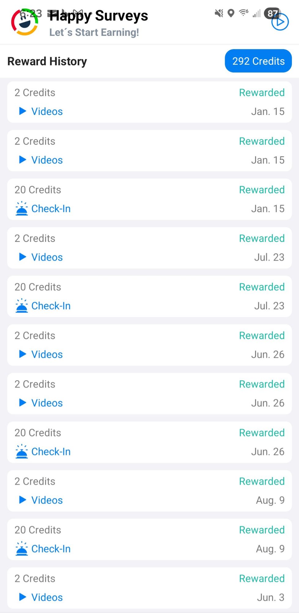 Happy Surveys Interface 2