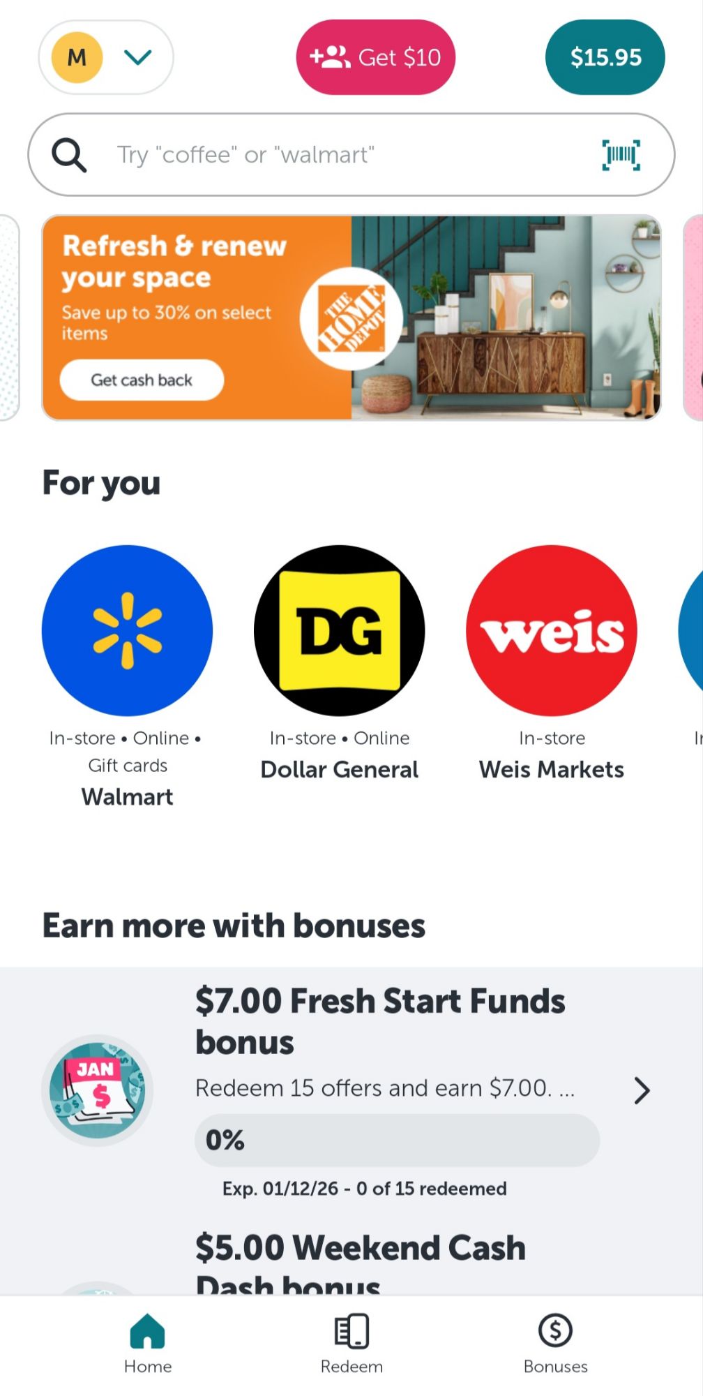 Ibotta Welcome Screen