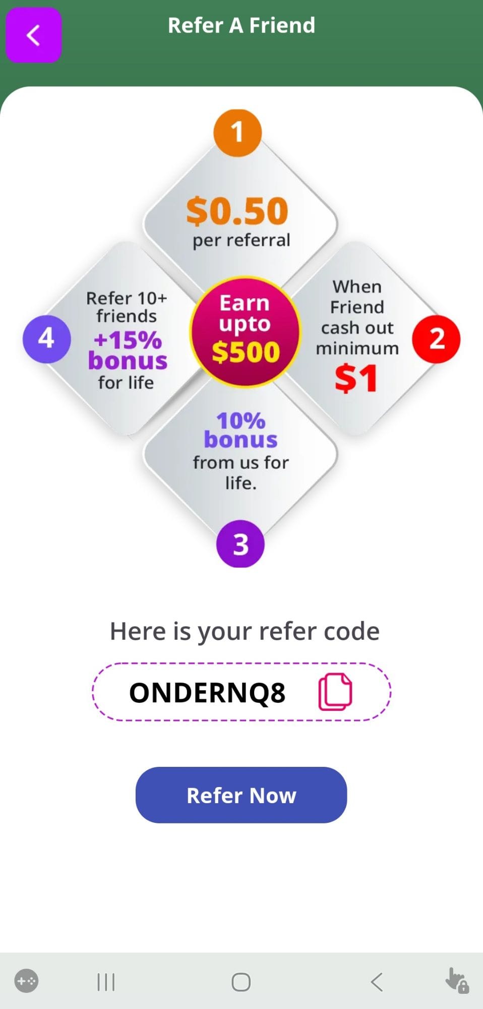 Scratch & Win Real Money Games Referral Codes, Links & Invite Bonuses 6 Redemption Options