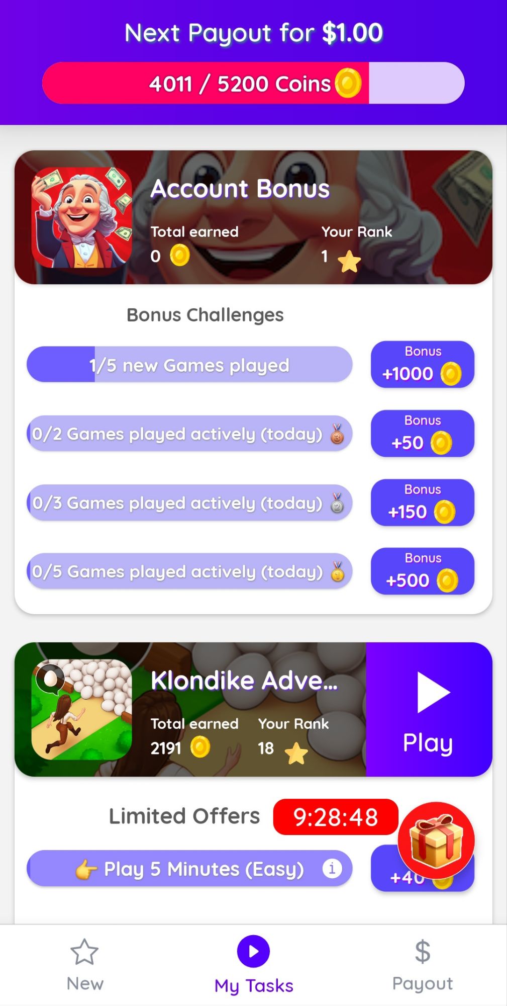 Coin Earning Tracker