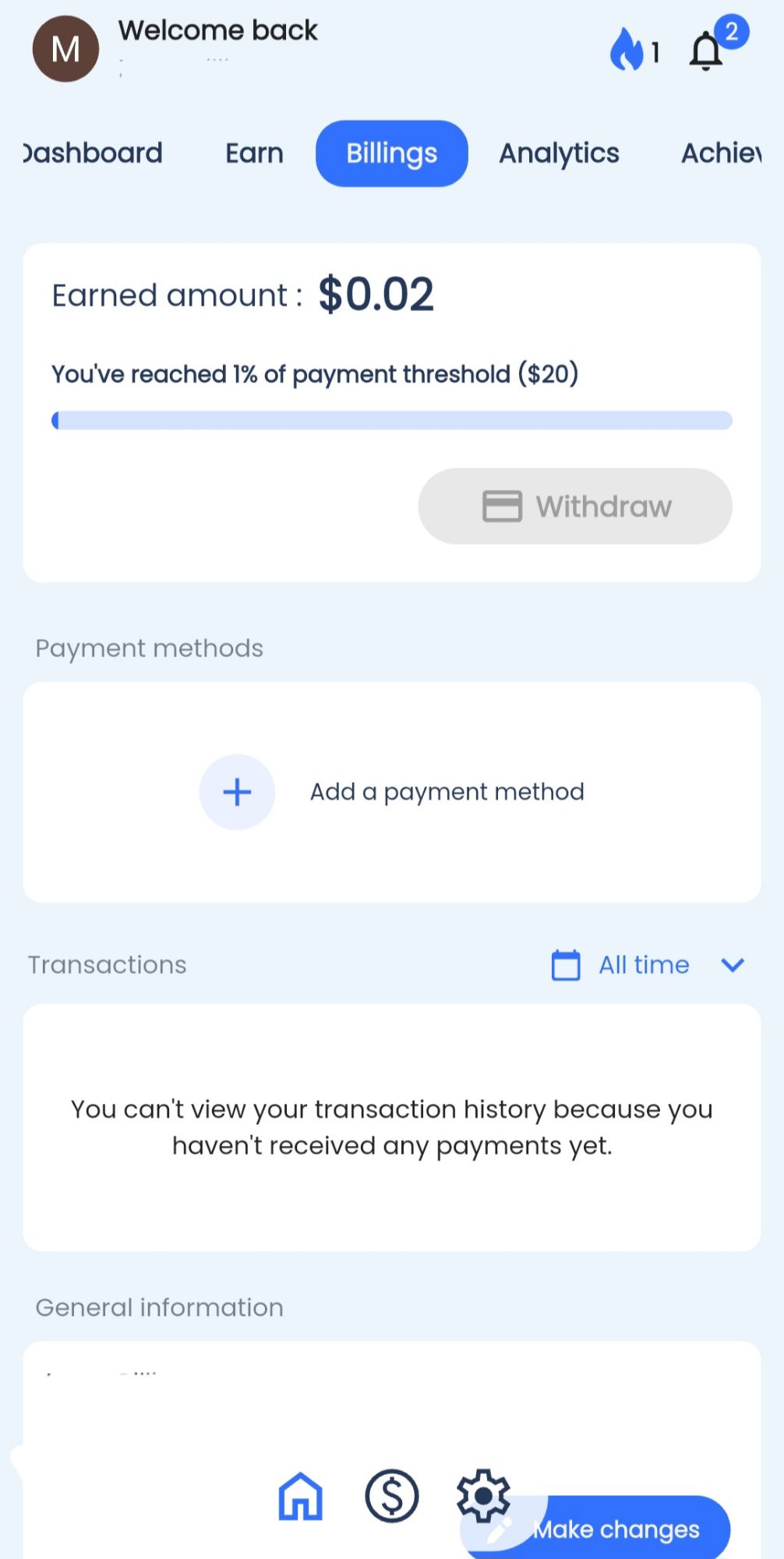 Paidwork Referral Program Dashboard
