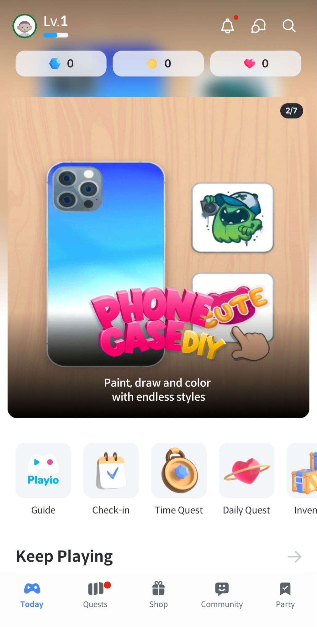 Playio Home Dashboard