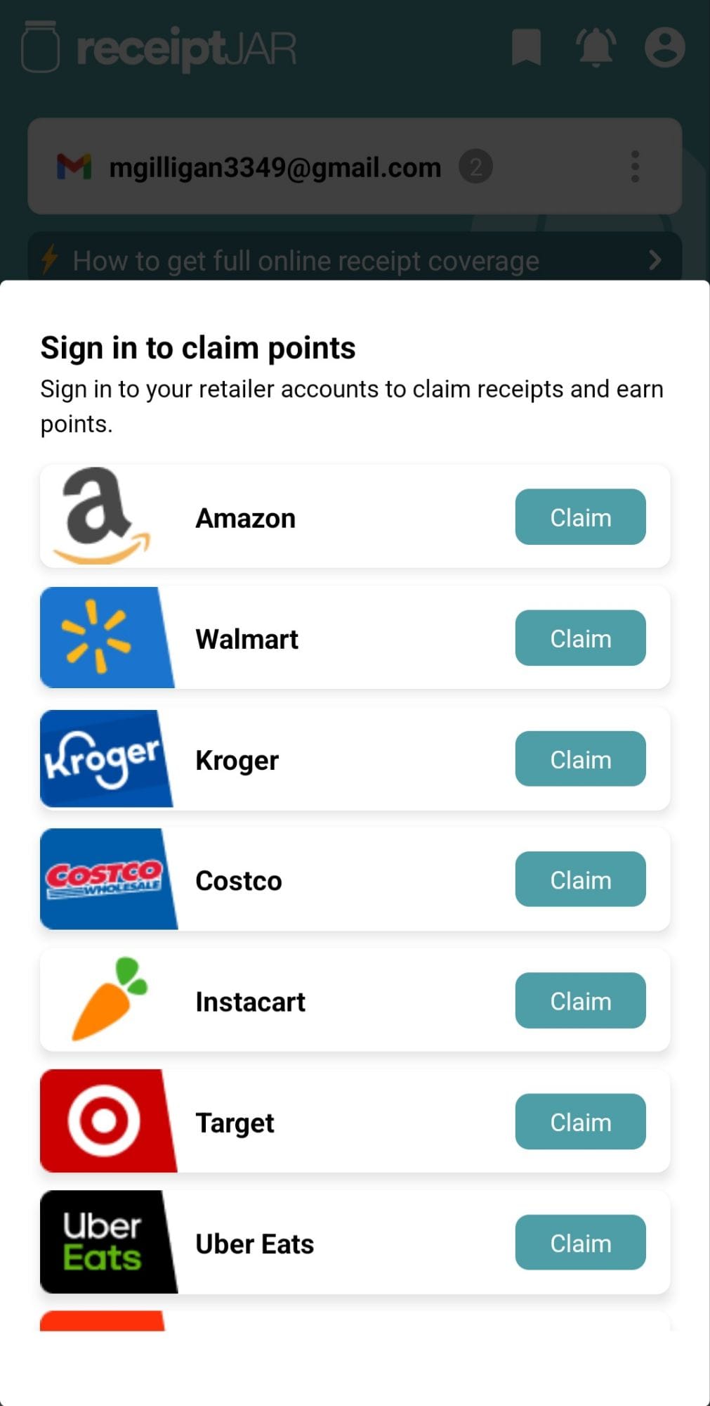 ReceiptJar Screenshot 3