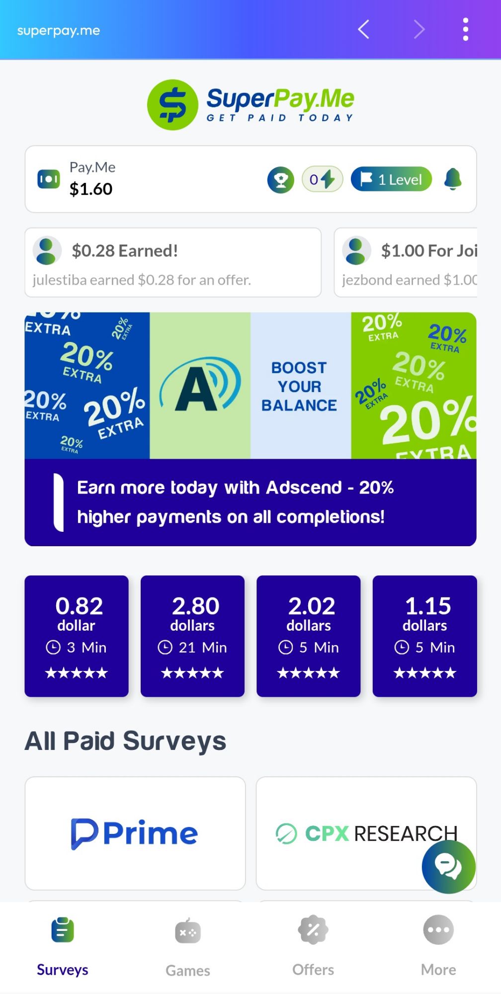 SuperPayMe Dashboard Overview
