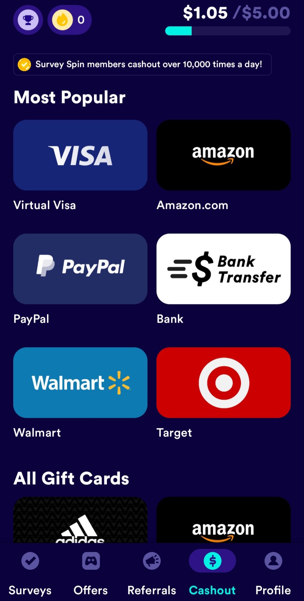 Survey Spin Survey List