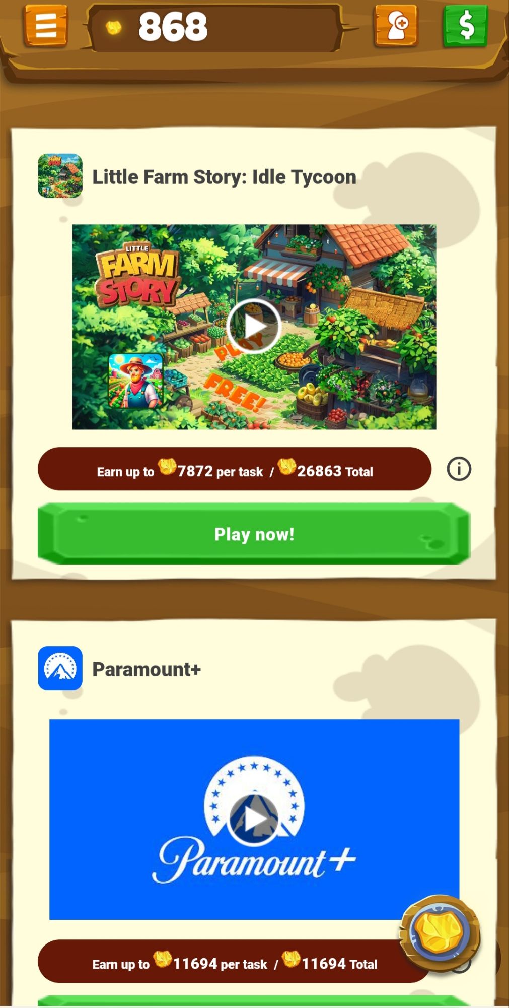 Lucky Miner Game Selection