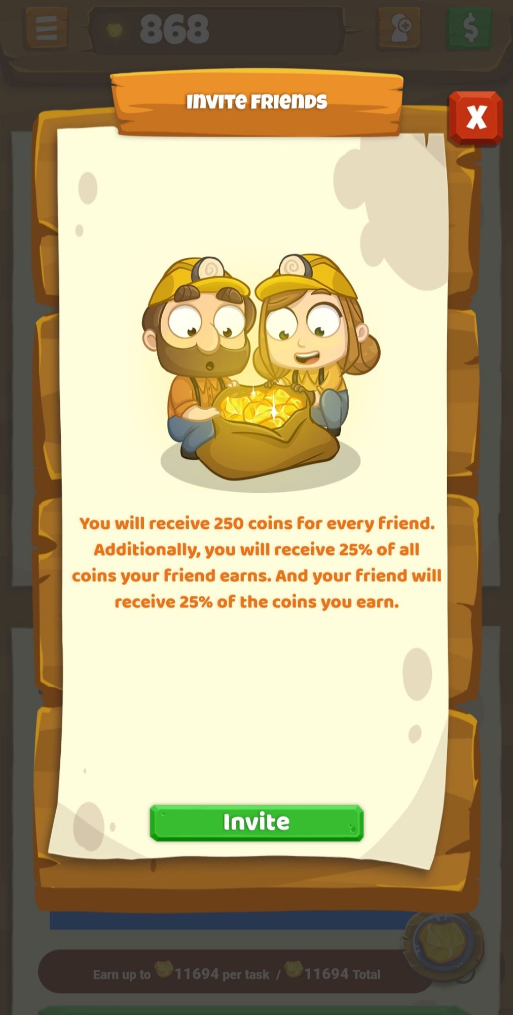 The Lucky Miner Referral Codes, Links & Invite Bonuses 4 Lucky Miner Withdrawal Menu