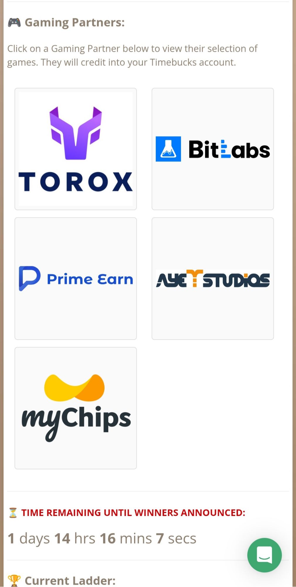 TimeBucks Withdrawal Methods