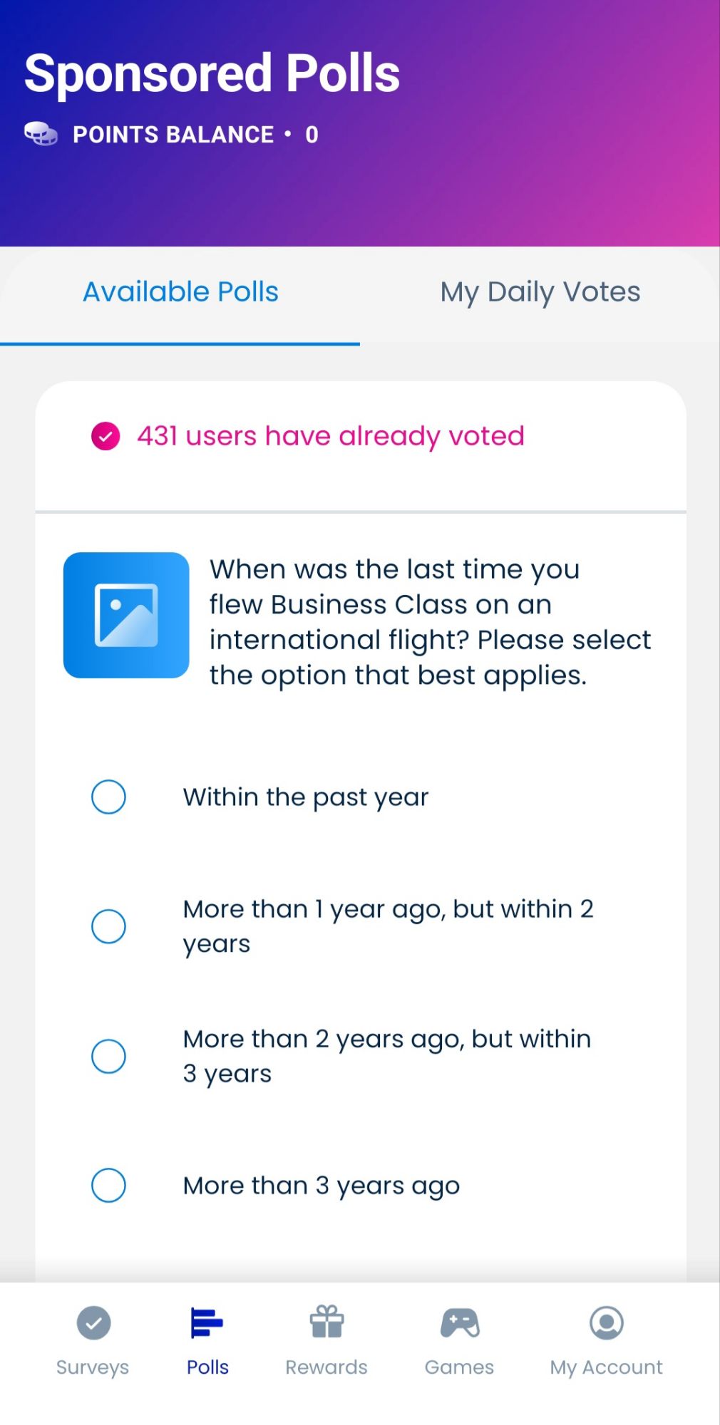 Toluna Influencers Survey Stream