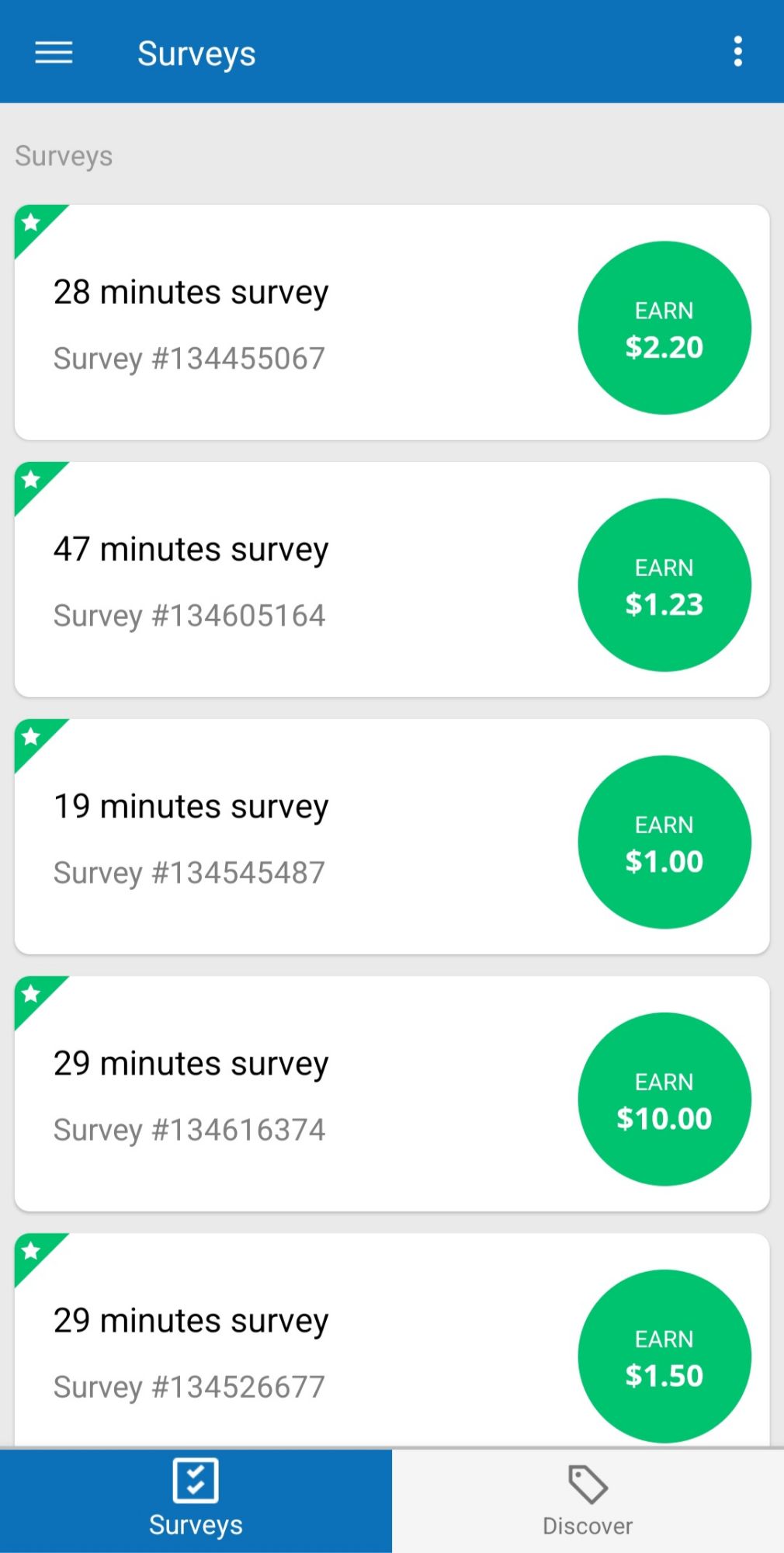 ySense Survey Interface