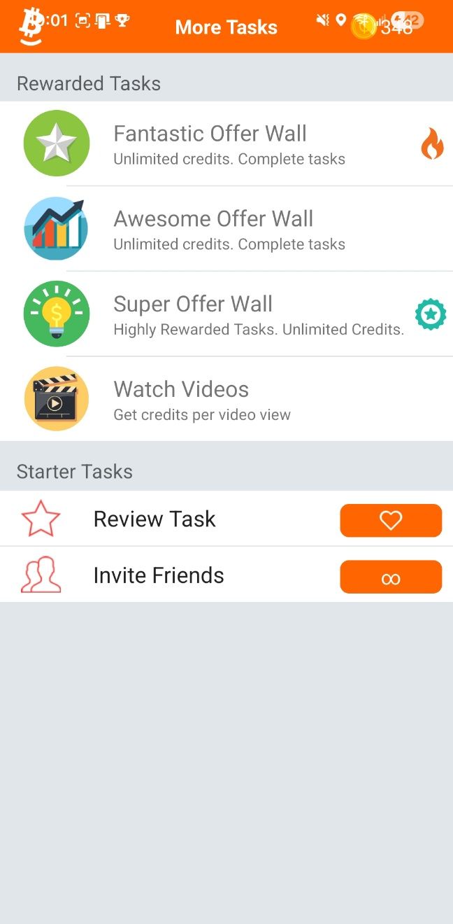 Earn Bitcoin Reward Tasks