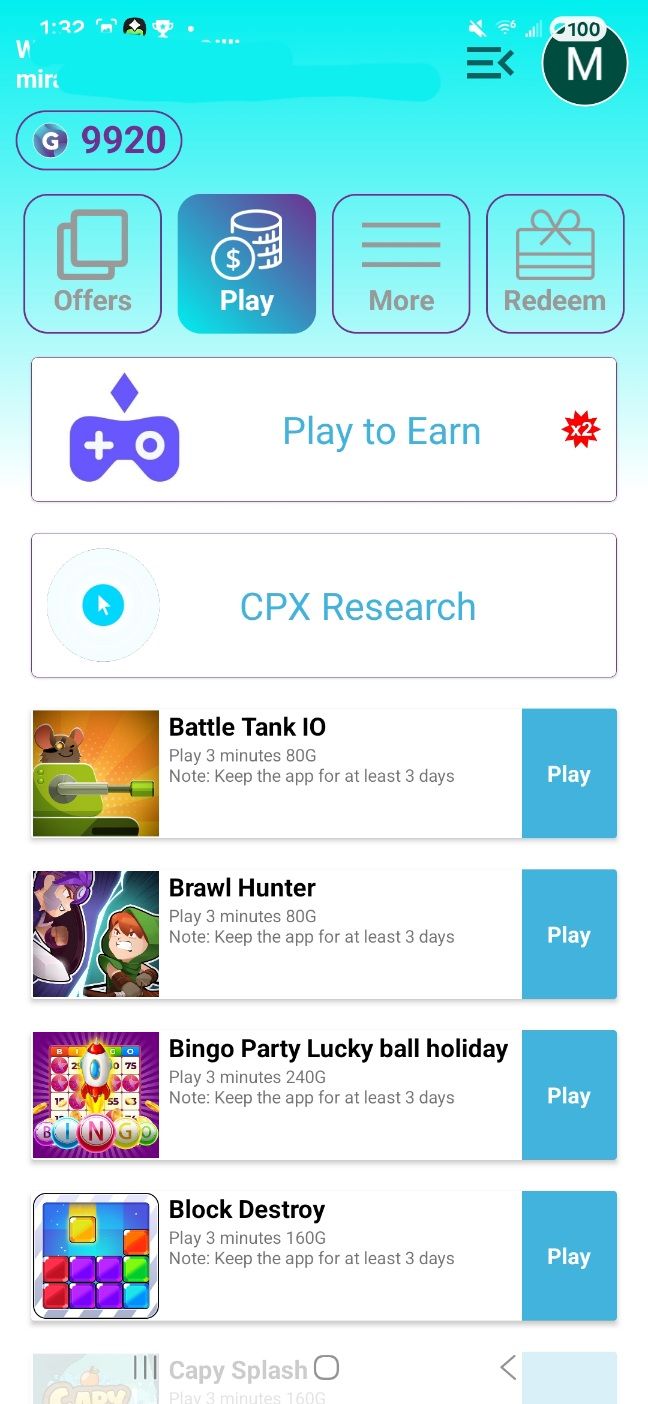 GReward Earning Methods