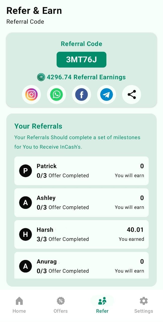InCash Withdrawal Methods