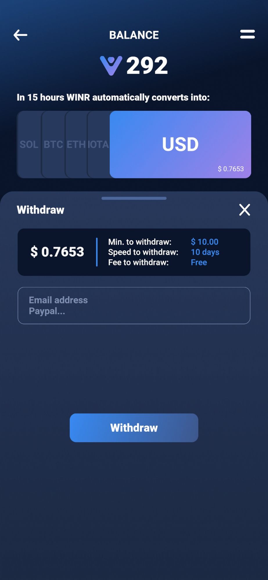 Krazy Drift Rewards Screen