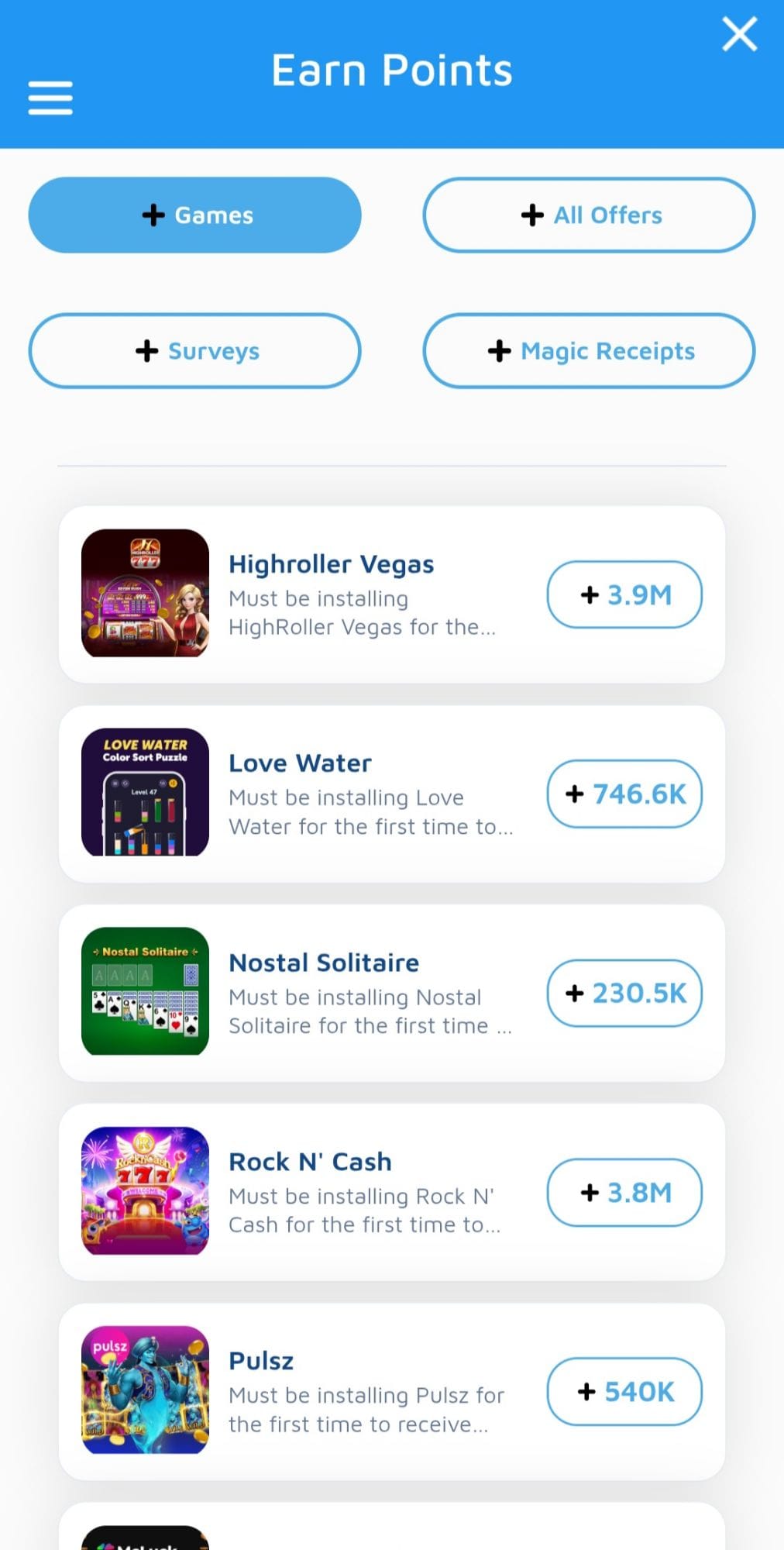 WePointz Dashboard and Points