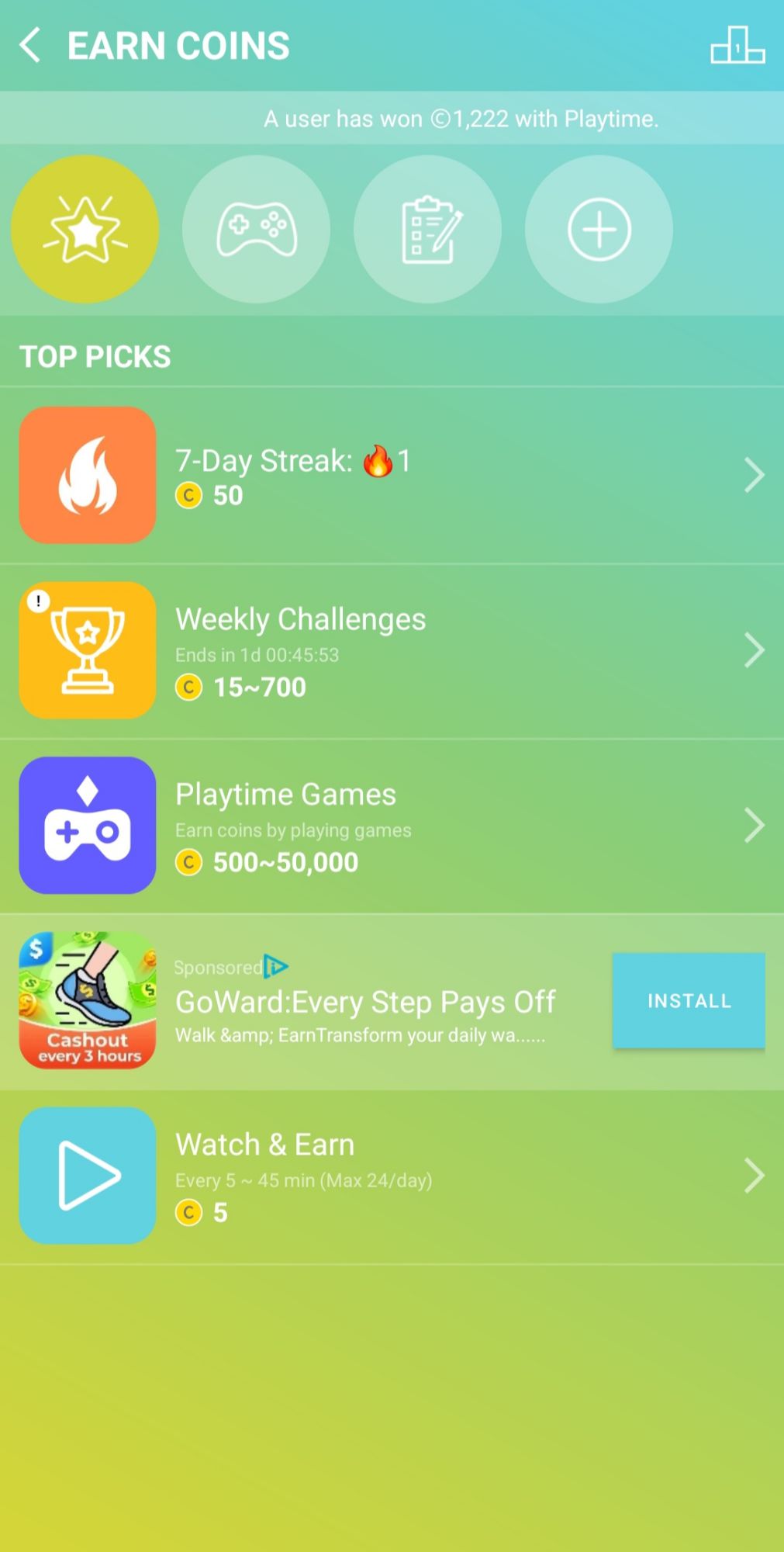 Winwalk Rewards Marketplace