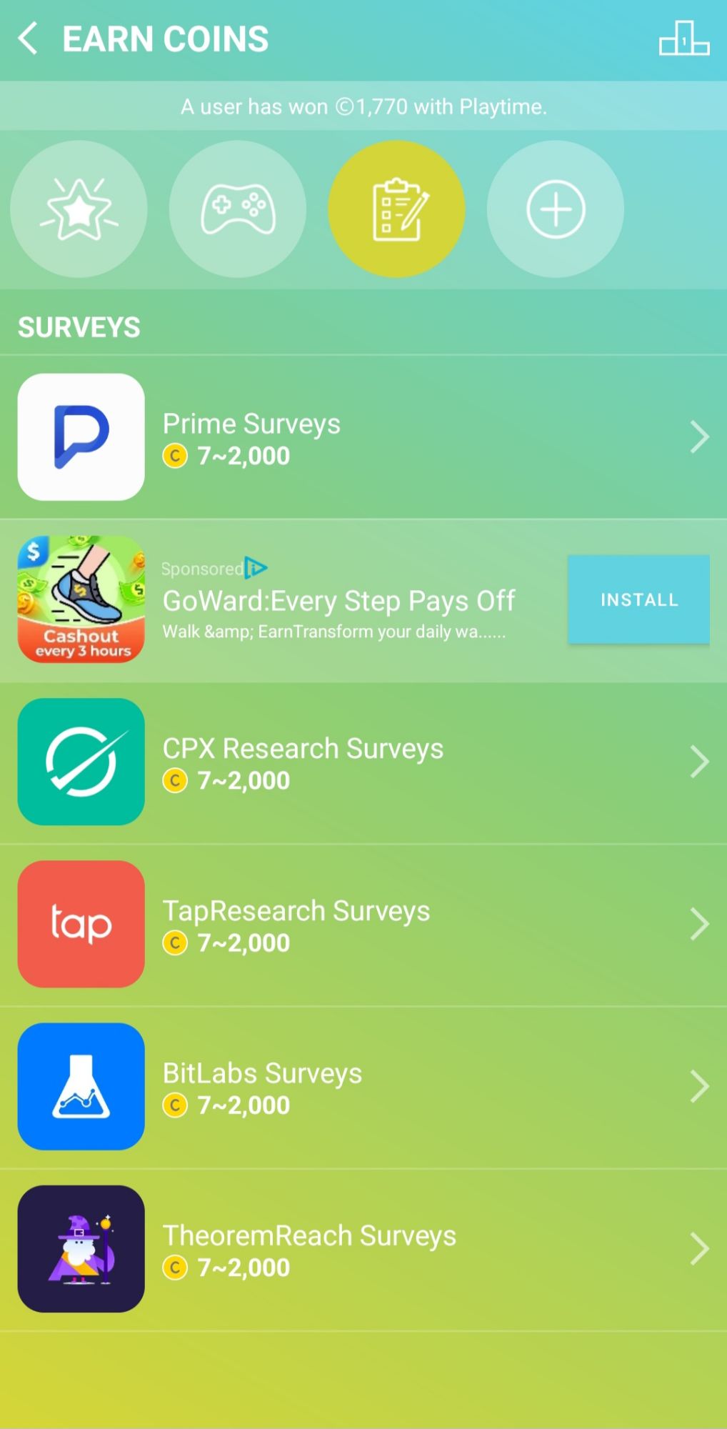 Winwalk Achievement Badges